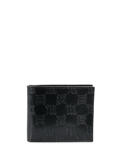 Shop Misbhv Monogram Embossed Wallet In Black