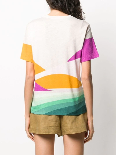 Shop Isabel Marant Zewel Printed T-shirt In Neutrals