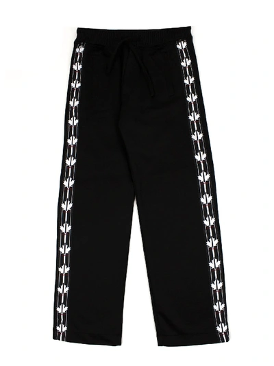 Shop Dsquared2 Black Cotton Sweatpants In Nero