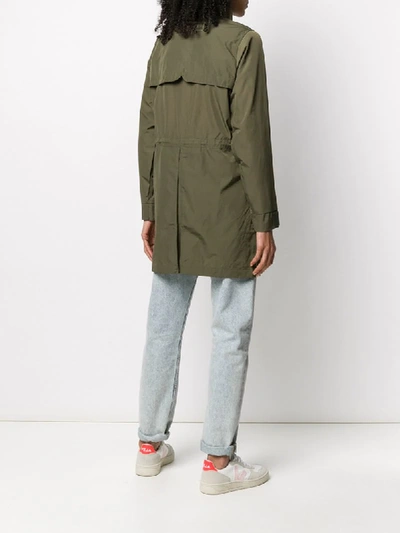 Shop Hunter Zipped Long Sleeve Jacket In Green