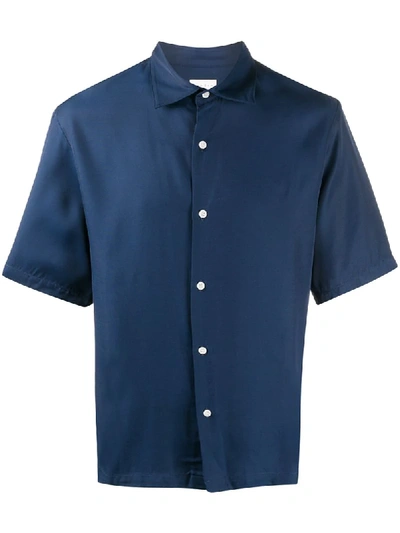 Shop Sandro Short Sleeved Shirt In Blue