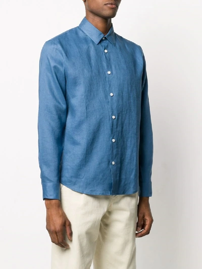 Shop Sandro Relaxed Fit Shirt In Blue