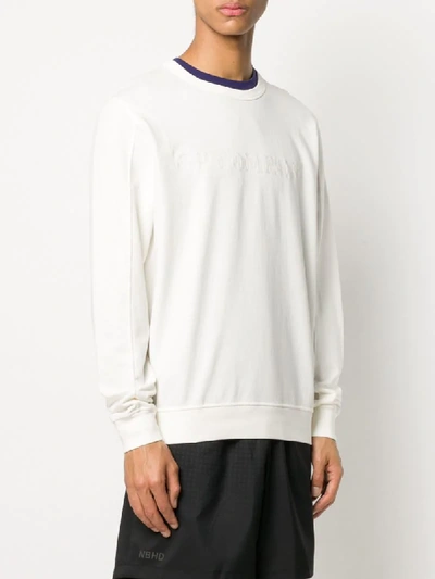 C.P. COMPANY EMBROIDERED LOGO SWEATSHIRT 