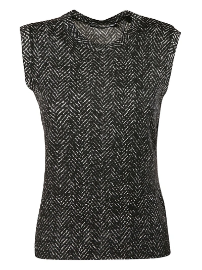 Shop Dolce & Gabbana Tweed Top In Fantasia (non Stampa