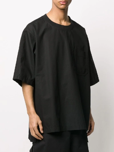 Shop Y-3 Oversized Crew-neck T-shirt In Black