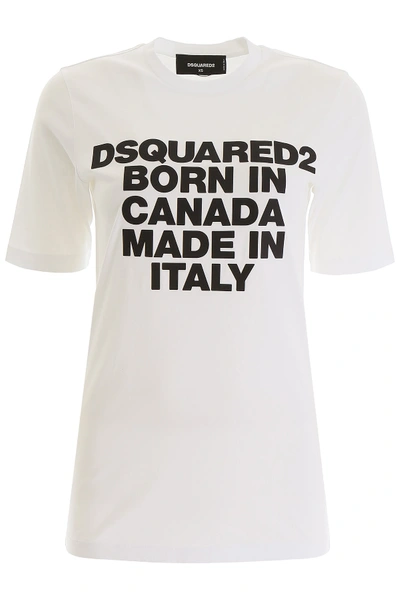 Shop Dsquared2 Born In Canada T-shirt