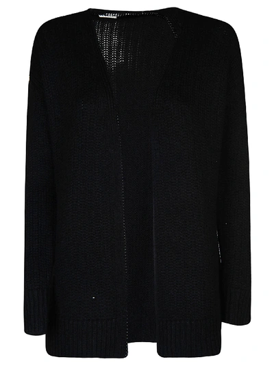 Shop Saint Laurent Knit Cardigan In Noir Brillant