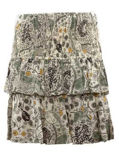 Shop Isabel Marant Étoile Cordelia Skirt In Ecru/almond