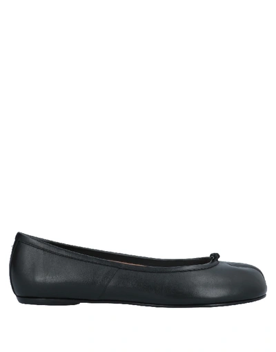 Shop Maison Margiela Ballet Flats In Black