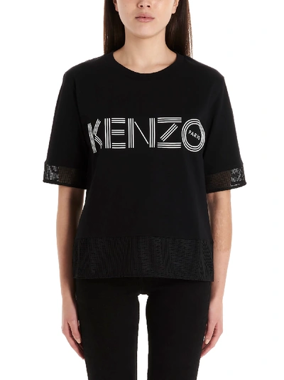 Shop Kenzo Logo Sportmix T-shirt In Noir