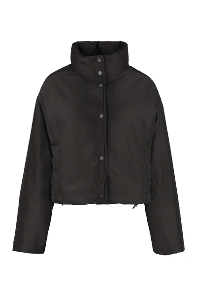 Shop Artica Arbox Down Jacket With Snaps In Black