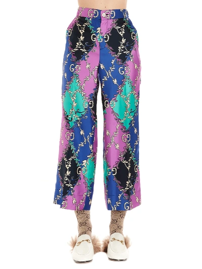 Shop Gucci Pants In Multicolor
