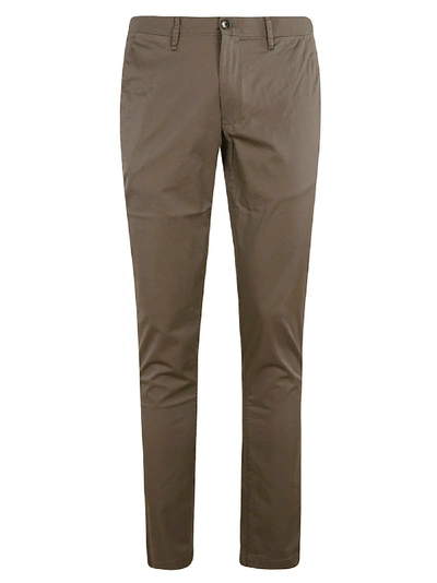 Shop Michael Kors Slim Trousers In Taupe