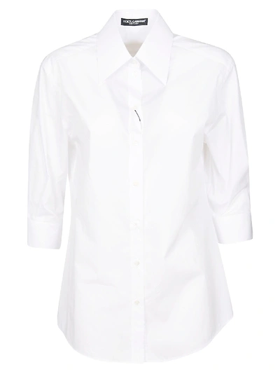 Shop Dolce & Gabbana Classic Shirt In Optical White
