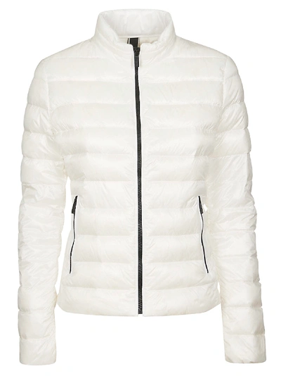 Shop Hogan Zip Padded Jacket In White