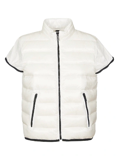 Shop Hogan Shortsleeved Padded Jacket In White