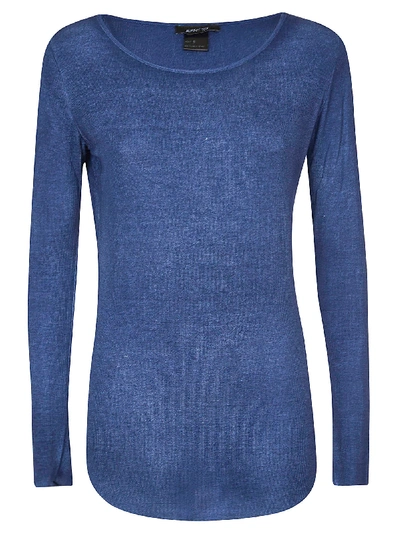 Shop Avant Toi Knit Slim Sweater In Blue