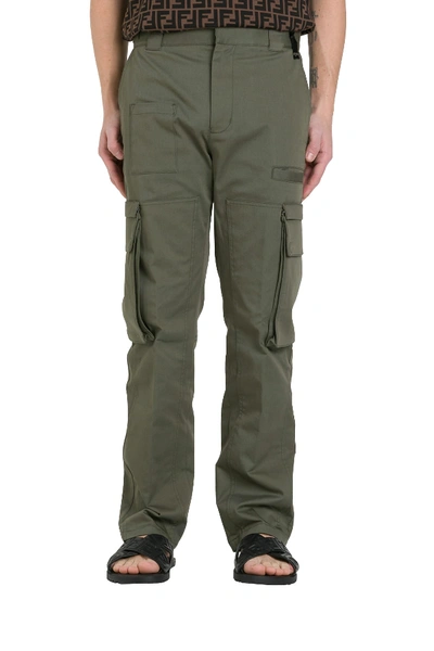 Shop Fendi Cargo Pants In Verde