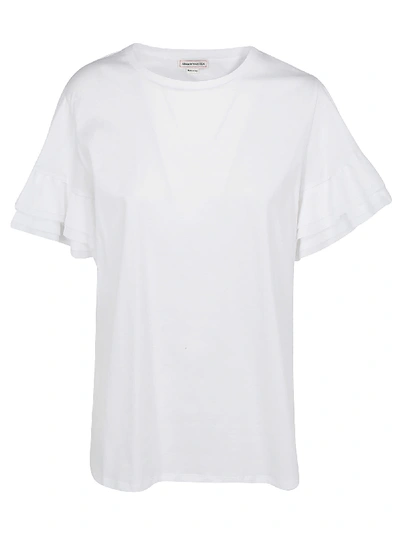 Shop Alexander Mcqueen T-shirt In Opticalwhite