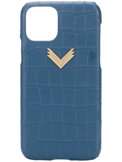 Shop Manokhi X Velante Iphone 11 Pro Case In Blue