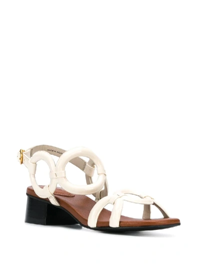 Shop See By Chloé Gaia Low-heel Sandals In Neutrals