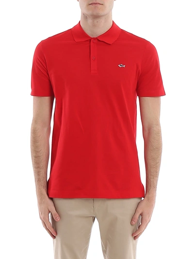 Shop Paul & Shark Polo Cotton In Red