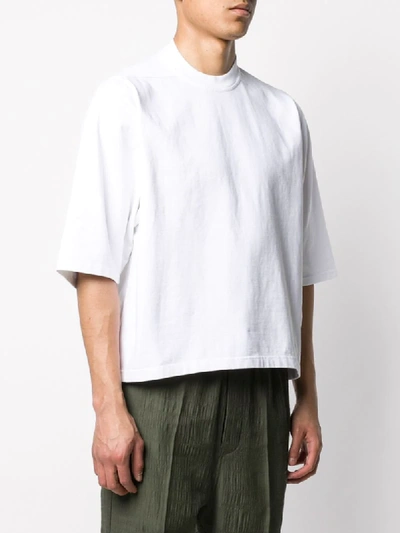 Shop Rick Owens Drkshdw Small Level T-shirt In White