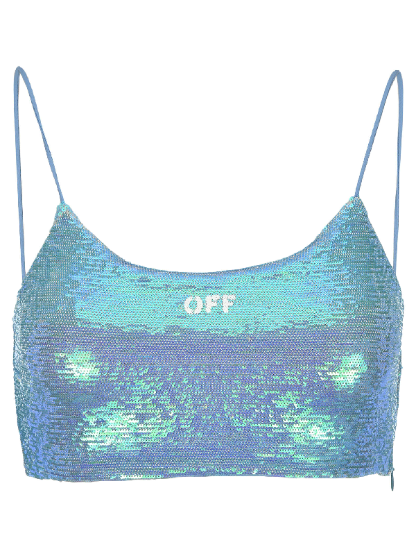 off white sequin top