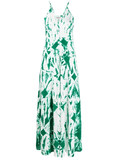 Shop Essentiel Antwerp Via Tie-dye Dress In Green