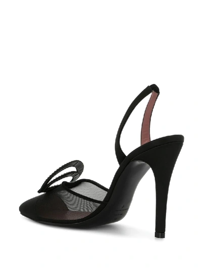 Shop Les Petits Joueurs 'gemma' Slingback-pumps In Black