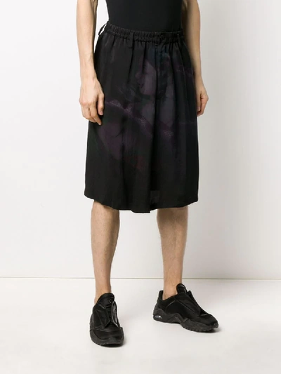 Shop Yohji Yamamoto Loose Fit Shorts In Black