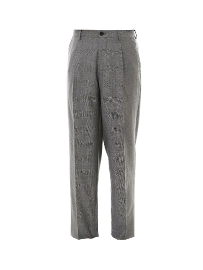Shop Etro Trousers In Gray