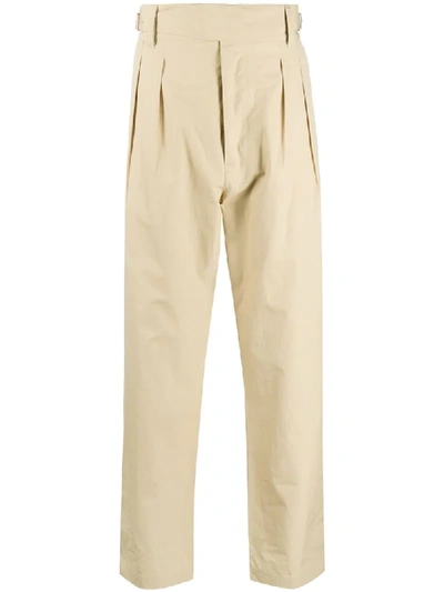 Shop Diesel Straight-leg Trousers In Neutrals