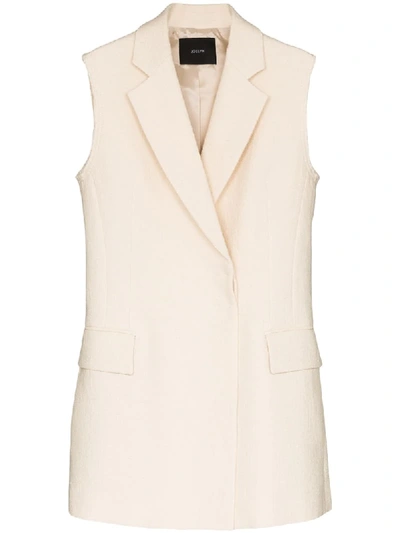 Shop Joseph Jyrielle Longline Waistcoat In Neutrals