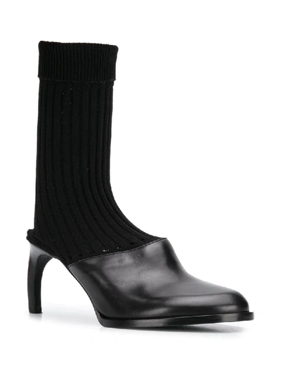Shop Ann Demeulemeester Sock Style Pumps In Black