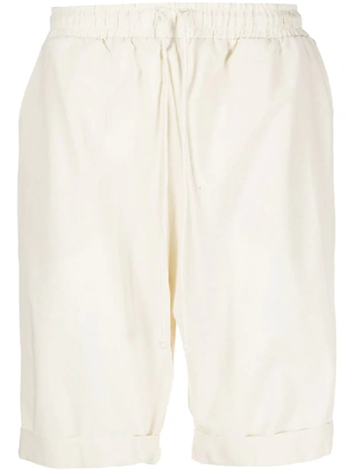 Shop Alchemy Piped Track Shorts In Neutrals