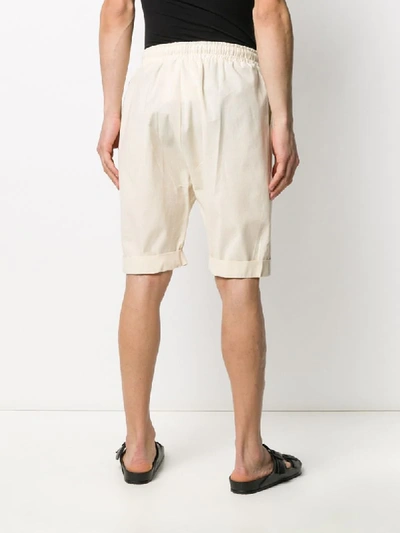 Shop Alchemy Piped Track Shorts In Neutrals