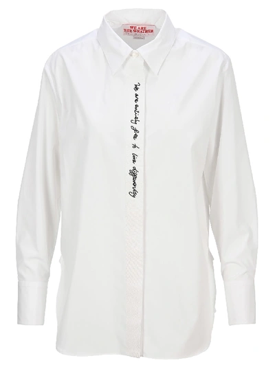 Shop Stella Mccartney We Are The Weather Shirt In Bianco