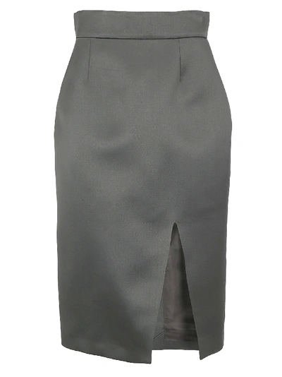 Shop Miu Miu Skirt In Argento