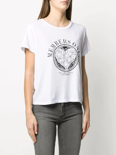 Shop Zadig & Voltaire Logo T-shirt In White