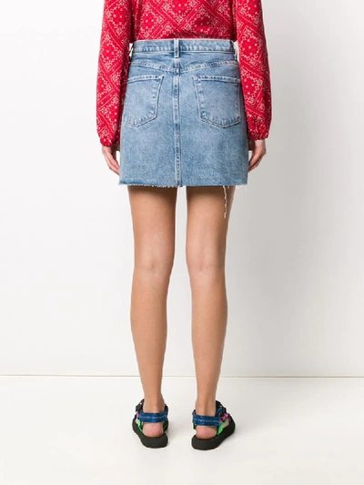 Shop J Brand Jules Denim Skirt In Blue