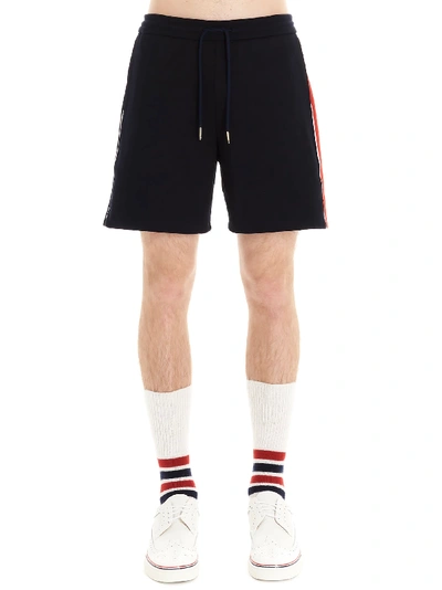 Shop Thom Browne Shorts In Navy