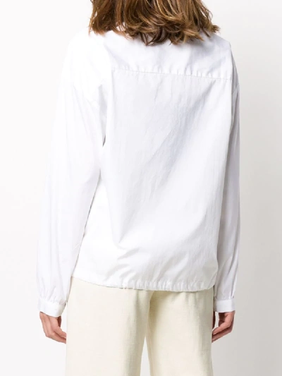 Woolrich Drawstring Hem Shirt In White