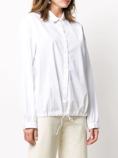 Woolrich Drawstring Hem Shirt In White