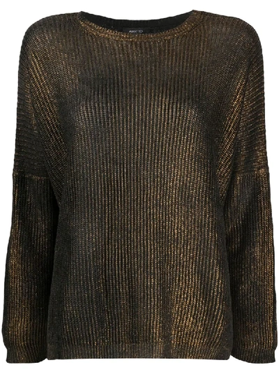 Shop Avant Toi Ribbed-knit Jumper In Black