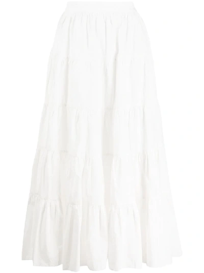 Shop Ulla Johnson Sylvie Maxi Skirt In White