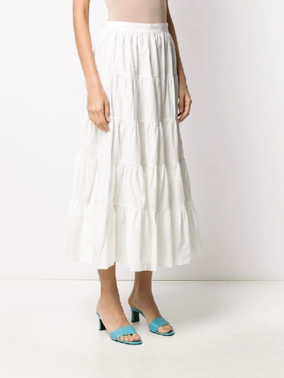 Shop Ulla Johnson Sylvie Maxi Skirt In White