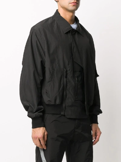 Shop C2h4 Technical Bomber Jacket In Black