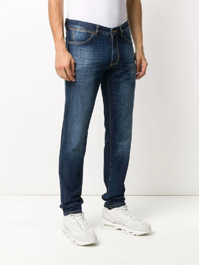 Shop Pt05 Denim Straight Leg Jeans In Blue