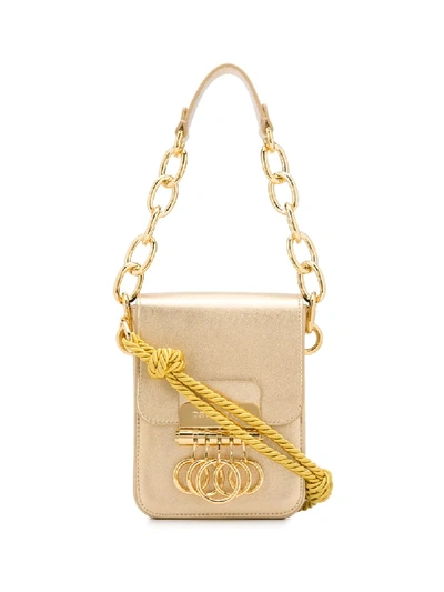 Shop Dsquared2 Key Cross Body Bag In Gold